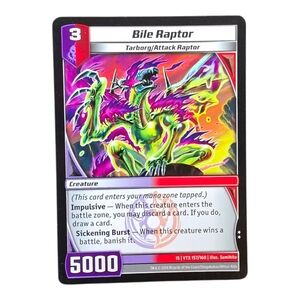 Tarborg Attack Raptor Trading Card